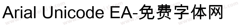 Arial Unicode EA字体转换